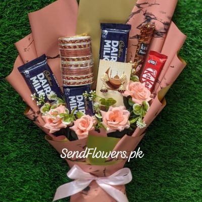 Eid Chocolate Bouquet Pakistan - SendFlowers.pk