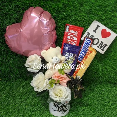 Happy Mother’s Day Flowers Mug Lahore - SendFlowers.pk
