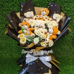 Teddy Bouquet Near Me Lahore - FromYouFlowers.pk