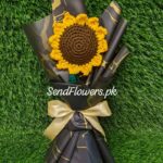 Crochet Sunflower Bouquet Lahore - SendFlowers.pk