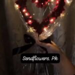 Valentine Heart Bouquet Lahore - SendFlowers.pk