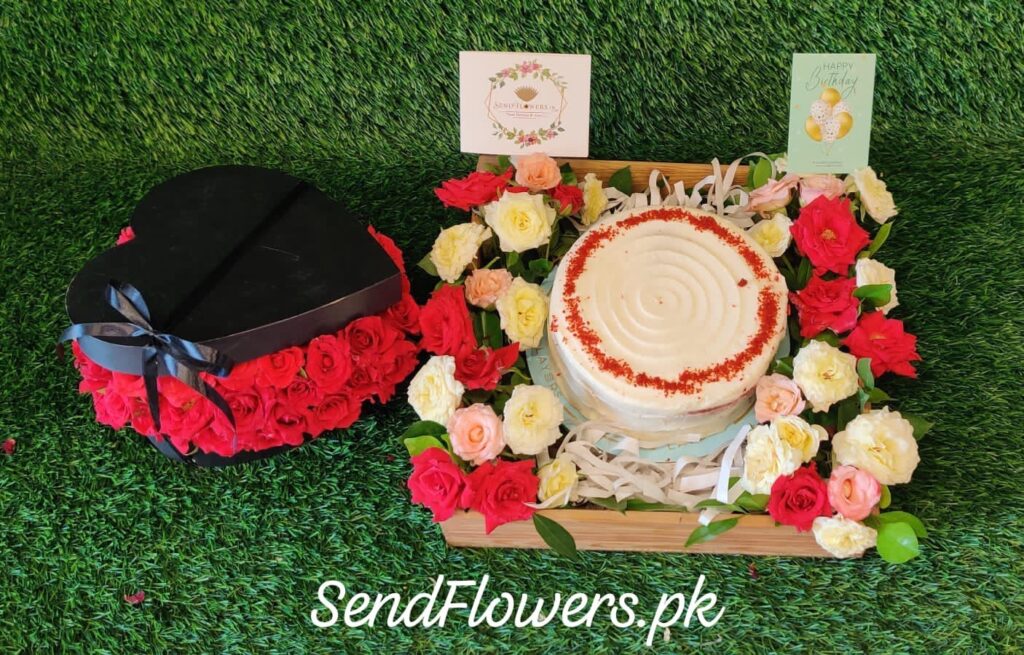 Anniversary Flowers and Cake Lahore - SendFlowers.pk