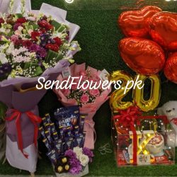 Birthday Flowers Combo Lahore - SendFlowers.pk