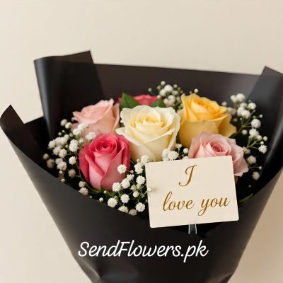 I Love You Flowers for Her Lahore - SendFlowers.pk