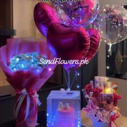 Flowers and Cake for her Lahore - SendFlowers.pk