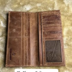 Brown Leather Long Wallet Pakistan - SendFlowers.pk
