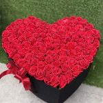 Valentine Flowers Heart Lahore - SendFlowers.pk
