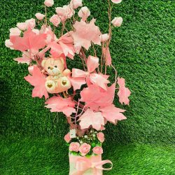 Pink Flowers Tree Decor Lahore - SendFlowers.pk