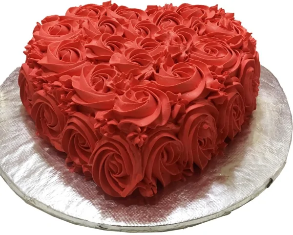 ROSE HEART CAKE 3LBS - Online Cake Delivery in Karachi
