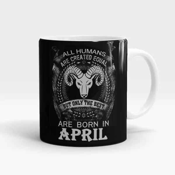 Aries Best Born In April Mug White - SendFlowers.pk