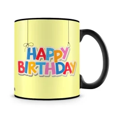 Birthday Strings Mug Black - SendFlowers.pk