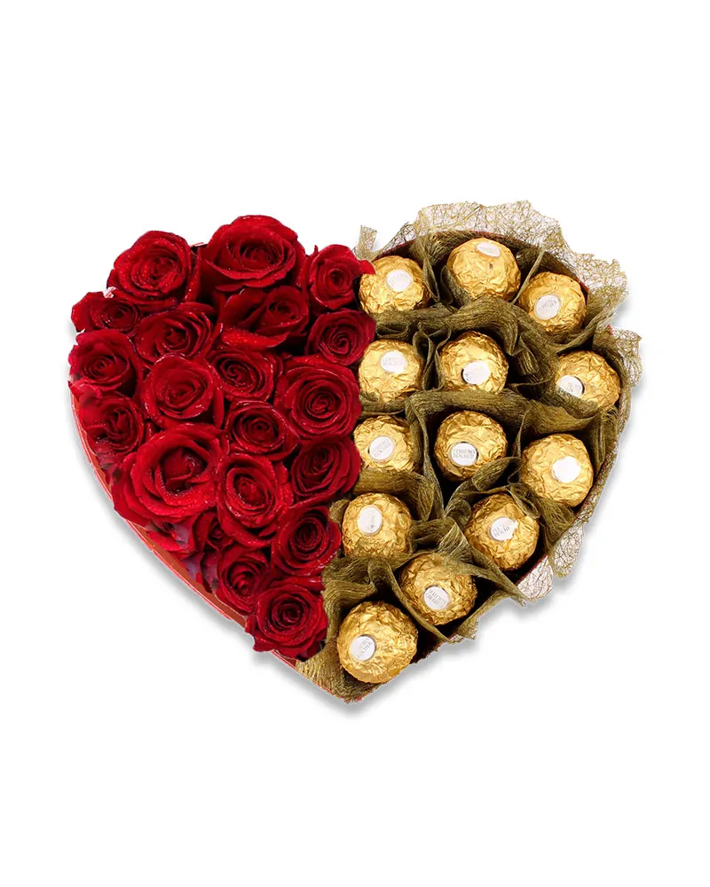 Ferrero Red Heart - SendFlowers.PK