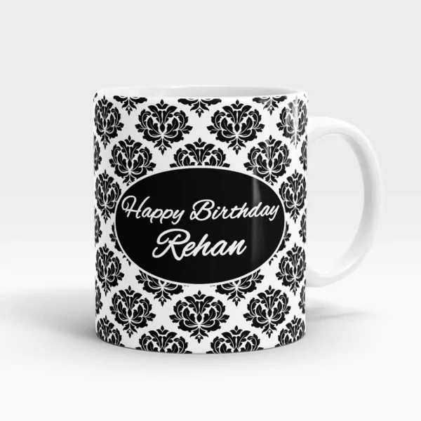 Happy Birthday Name Mug White - SendFlowers.pk