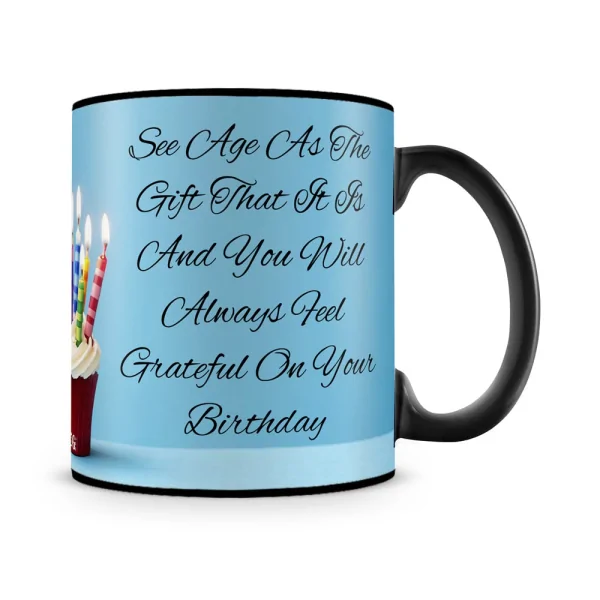 See Age As Gift Mug Black - SendFlowers.pk
