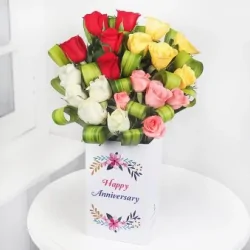 Colorful Love Box - SendFlowers.pk