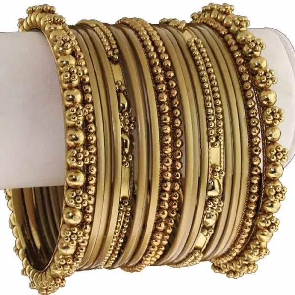 Golden Kara with Kangan Set