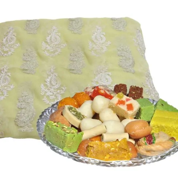 Chiffon Suit With Mithai