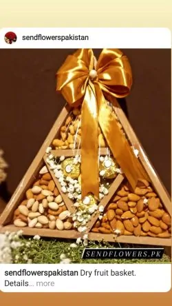 Triangle Dry Fruit Basket