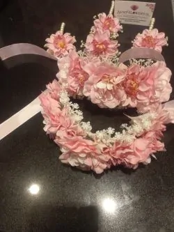 Pink Artificial Jewelry Set