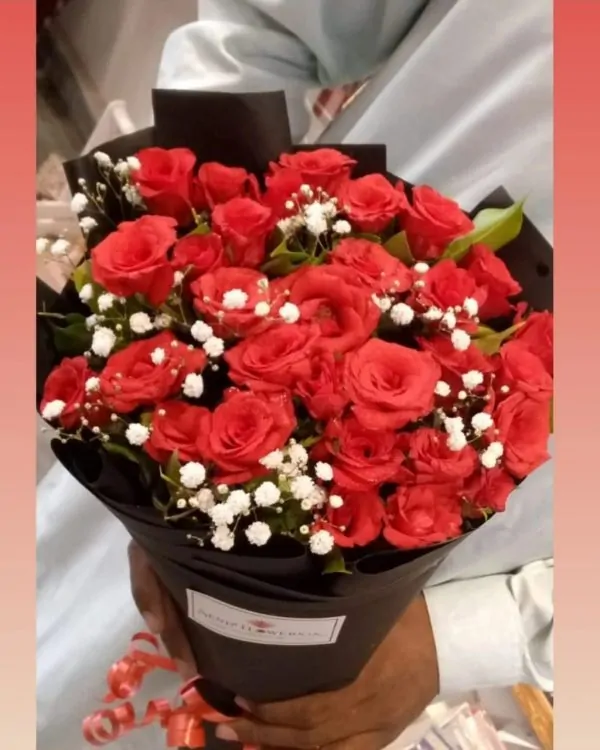 Three Dozen of Red Roses Bouquet