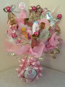 Baby Shower Pink Bouquet