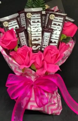 Chocolate and Flowers - Sendflowers.pk