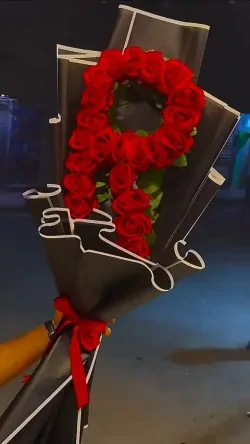 Letter Rose Arrangement - SF Pakistan
