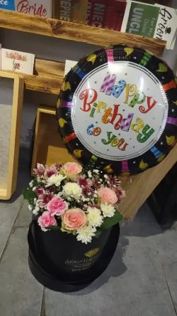 Birthday Flower Box For Boy - Birthday Flower Box - SendFlower.pk