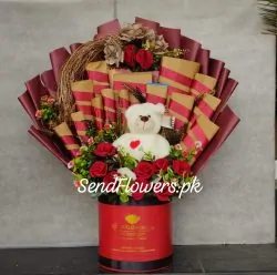 Valentines Chocolate and Flower Delivery Lahore - SendFlowers.pk