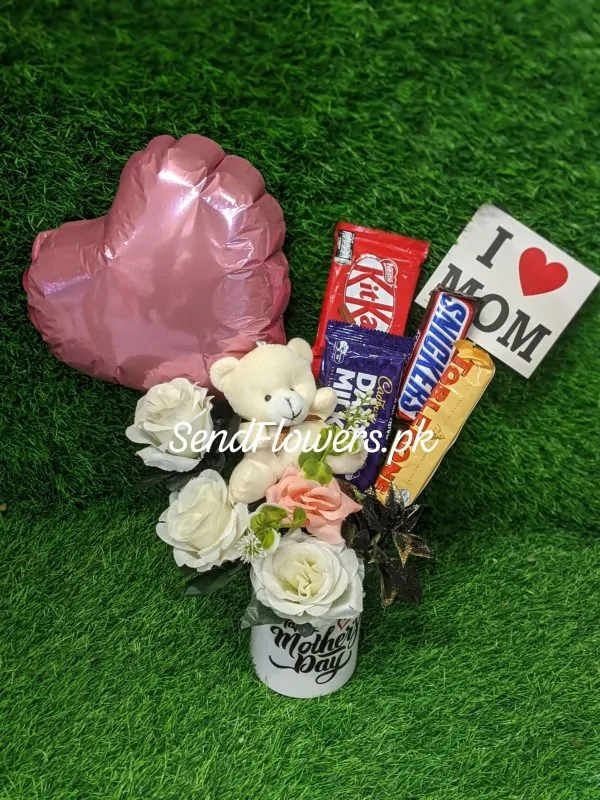 Happy Mother’s Day Flowers Mug Lahore - SendFlowers.pk