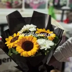 Sunflower Bouquet Online Lahore - SendFlowers.pk